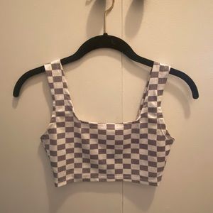 Checkerboard Crop Top
